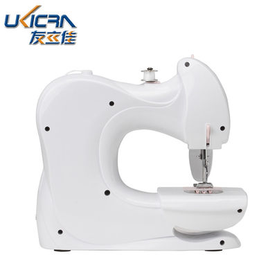 미니 가정용 꿰매기 기계 UFR-601 흰색과 분홍색의 0-5mm 꿰매기 길이